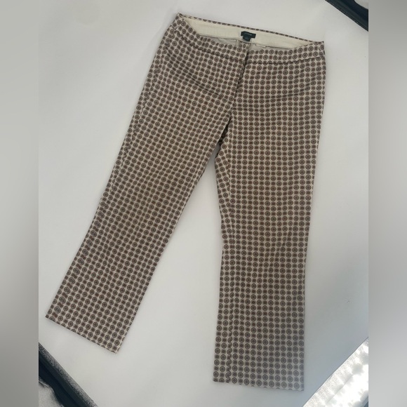 J.Crew City Fit Circle Printed Fitted Trousers With Satin Sheen - Picture 3 of 11